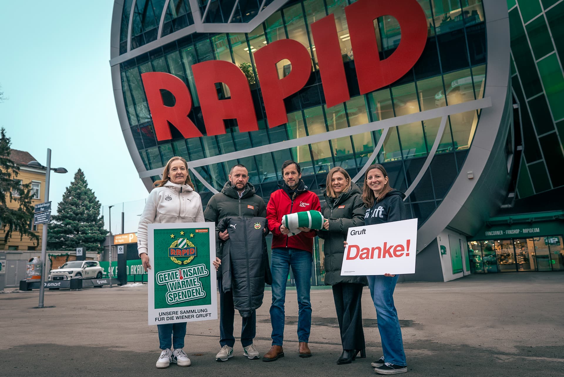 Rapid-Familie unterstützt Wiener Gruft
