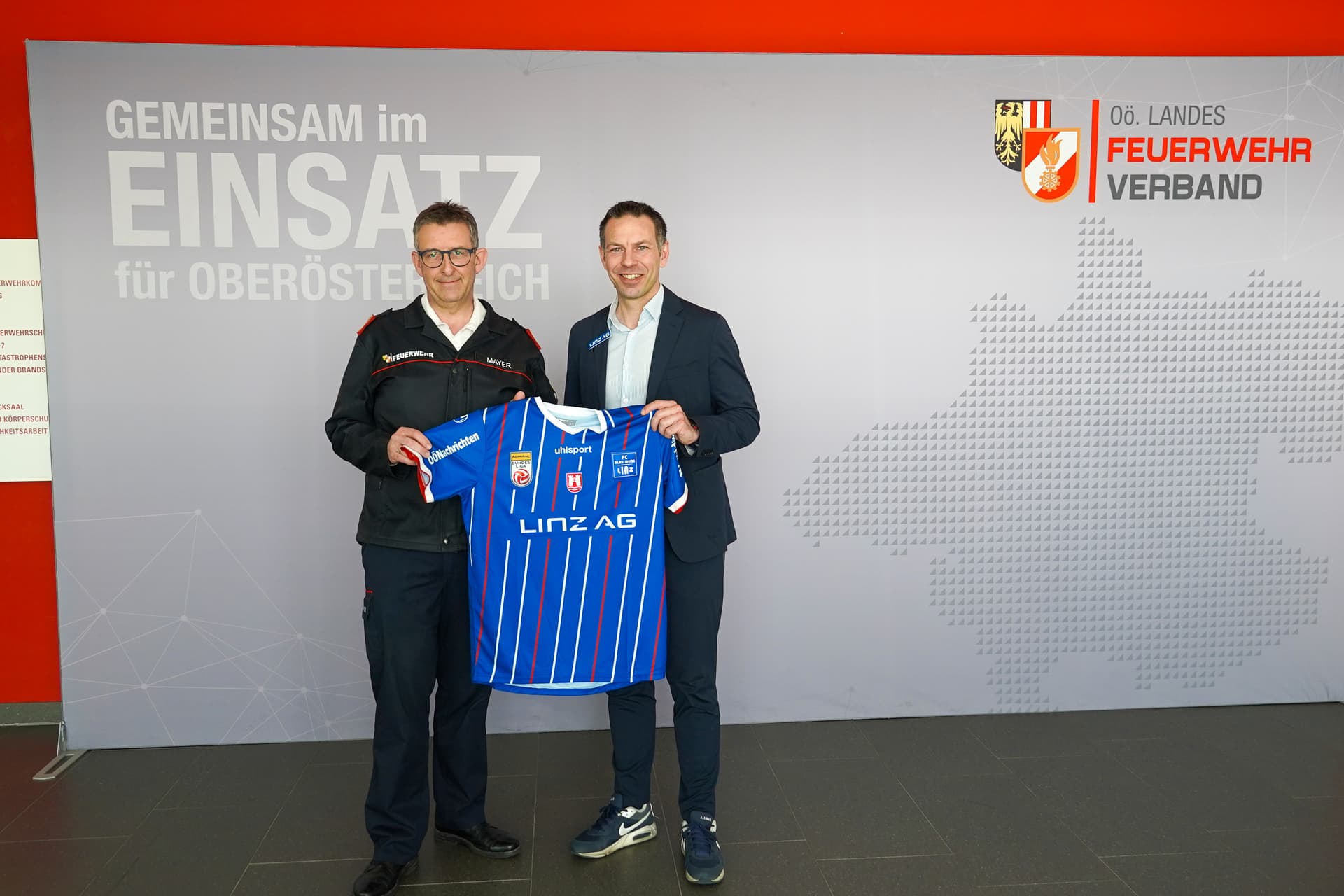 Blau Weiß Linz; CSR; OÖ Landesfeuerwehrverband